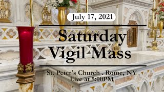 SATURDAY VIGIL MASS from ST PETERS CHURCH