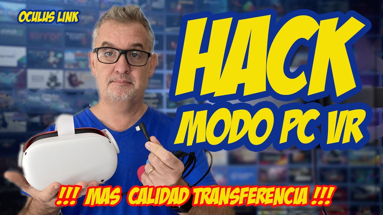 Máxima calidad transferencia Cable link PC a Oculus Quest 2 / 1 - Más resolución/ Mejor  compresión.