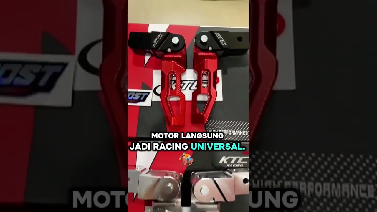 Footstep KTC CNC Full Universal – Nmax–Aerox–Beat Tampil Racing & Injakan Mantap