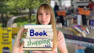 BOOK SHOPPING + HAUL 📚💳 (indie bookstores, library sale & barnes)