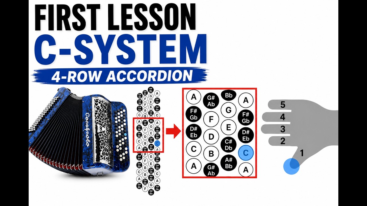 Watch I Gave a Complete Beginner Their First C System Accordion Lesson on YouTube Watch I Gave a Complete Beginner Their First C System Accordion Lesson on YouTube