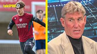 "CONVEYOR BELT" Simon Jordan HINTS Arsenal already have player who could BETTER Max Dowman