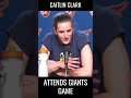 Caitlin Clark & Connor Take In A Giants Game #shorts