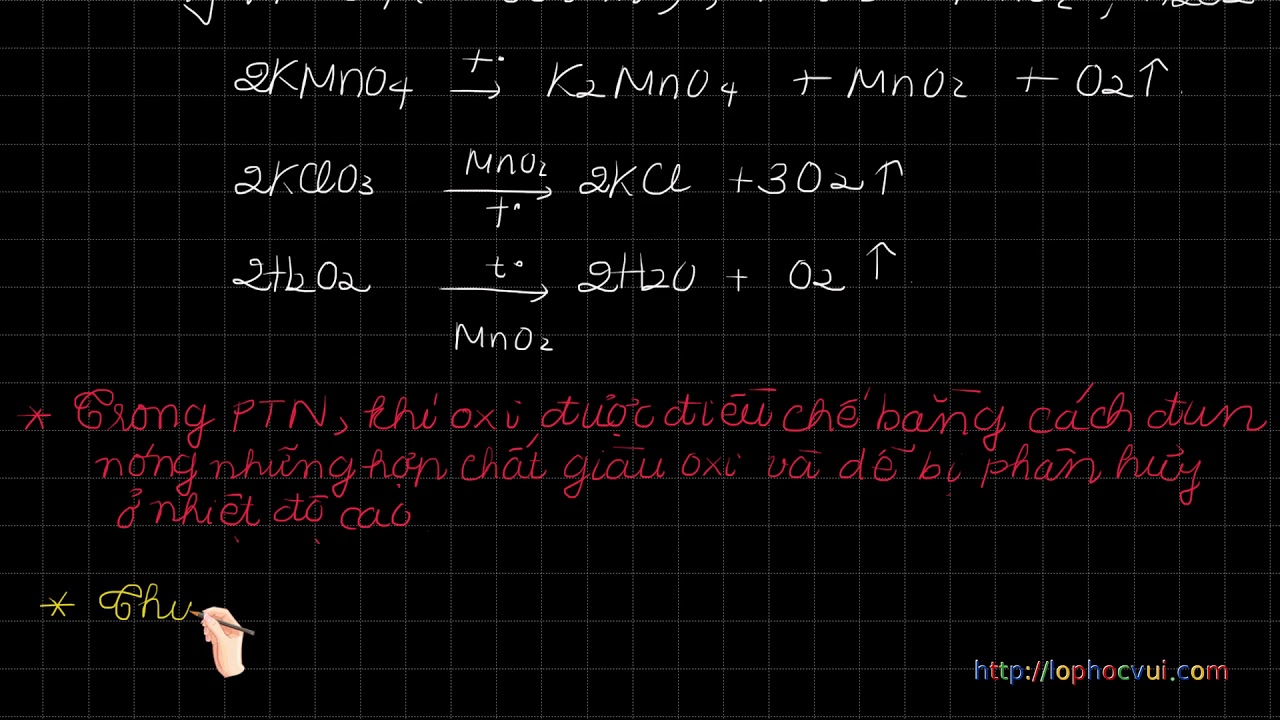 Hóa 8 CB&NC - Chương 4 – 4.4.Điều chế khí oxi - Phản ứng phân hủy