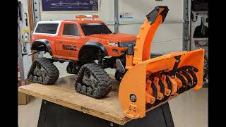 Spyker Workshop Snow Blower on TRX-4 Traxx