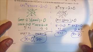Lesson 5-3 (Day 2): Solving Trigonometric Equations