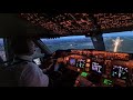 MAKE IT SAFE NOT SOFT!! BOEING 747 LAND a safe  LANDING at liege Belgium Airport  (cockpit view)