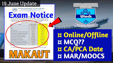 MAKAUT Even and Final Semester Exam | Online/Offline | MCQ?? | Makaut exam Update 19 june