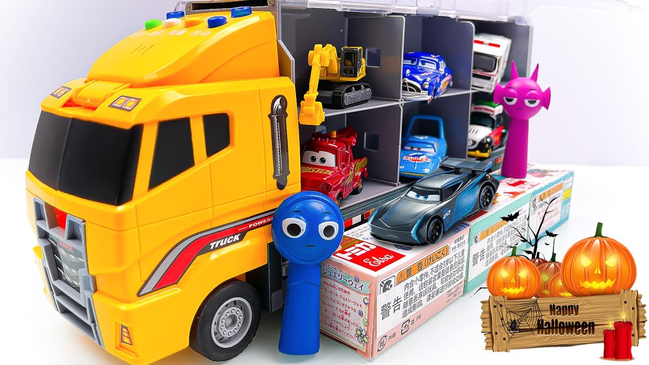 Disney Pixar Cars | Unboxing 12 Mystery Takara Tomy Cars from the Yellow Tomica Fleet | Fun Cars