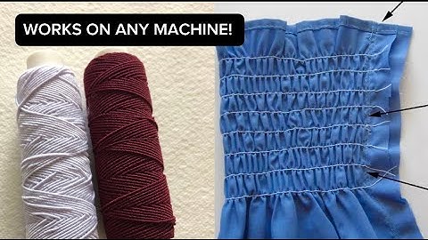 How to use an elastic thread on any type of machine for shirring and for smovked dresses