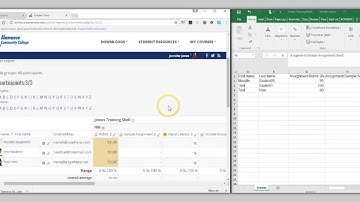 Exporting the Moodle Grade Book