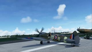 FlyingIron Spitfire Biggin Hill circuit &amp; landing - MH434 livery: MSFS 2020