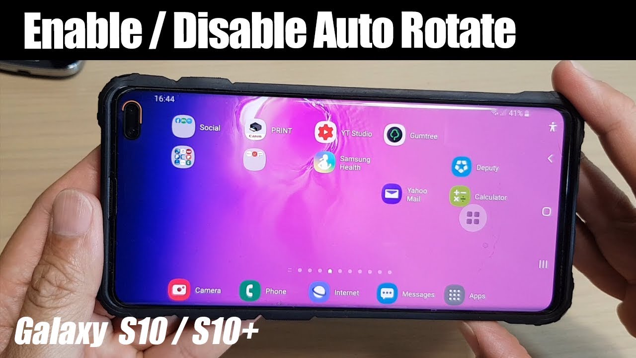 auto rotate s10