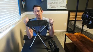 Collapsible Camping stool Unboxing and review SUPER LIGHT WEIGHT | Koksry camping chair