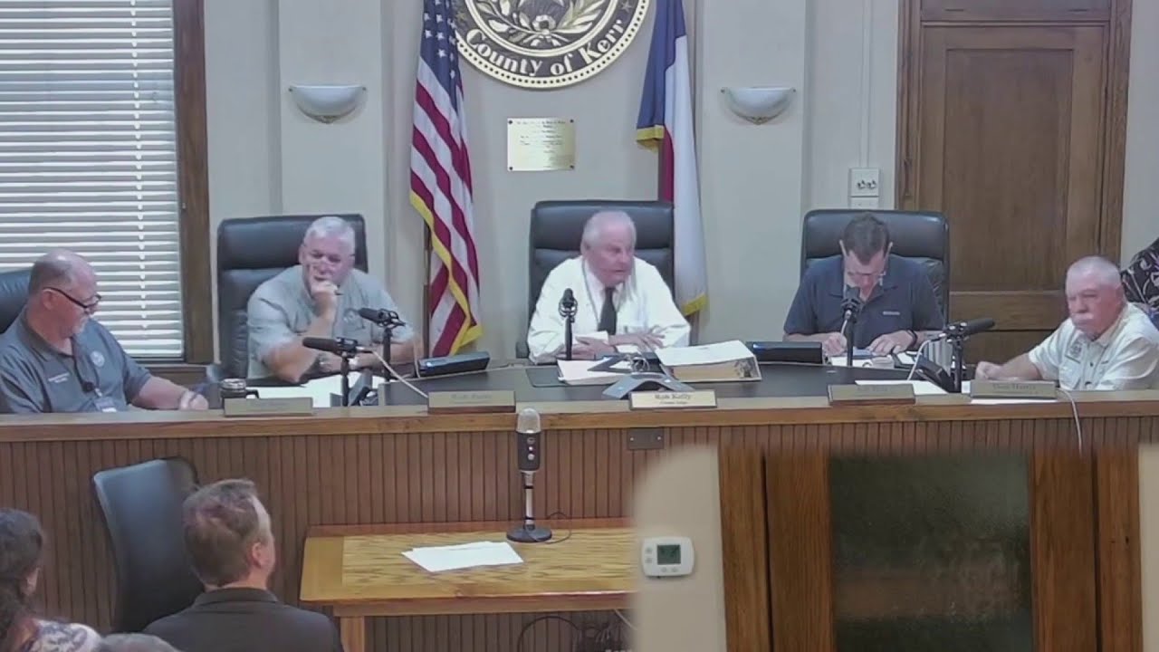 Kerr County commissioners meeting today