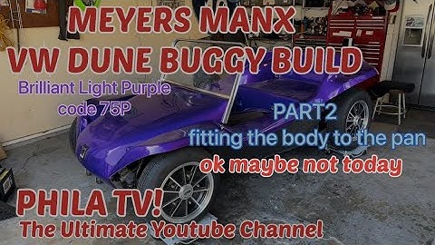 MEYERS MANX VW DUNE BUGGY BUILD BRILLIANT LIGHT PURPLE COLOR CODE 75P part2  WORK BEGINS #philatv