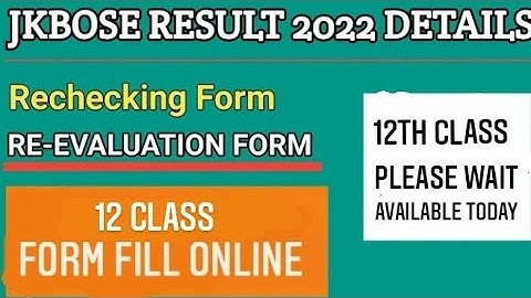 Jkbose 12th class Revaluation and Xerox Apply now • summer zone jammu division