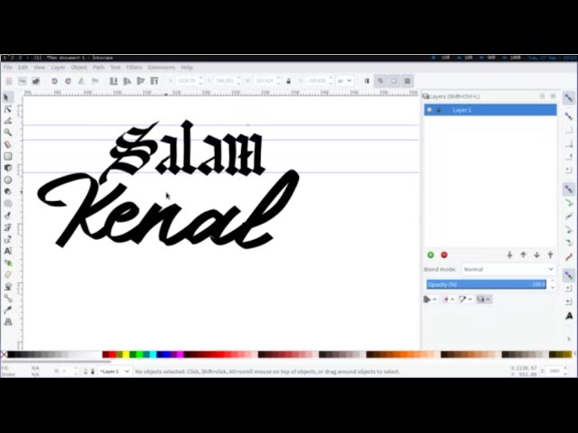 Inkscape's Calligraphy Tool