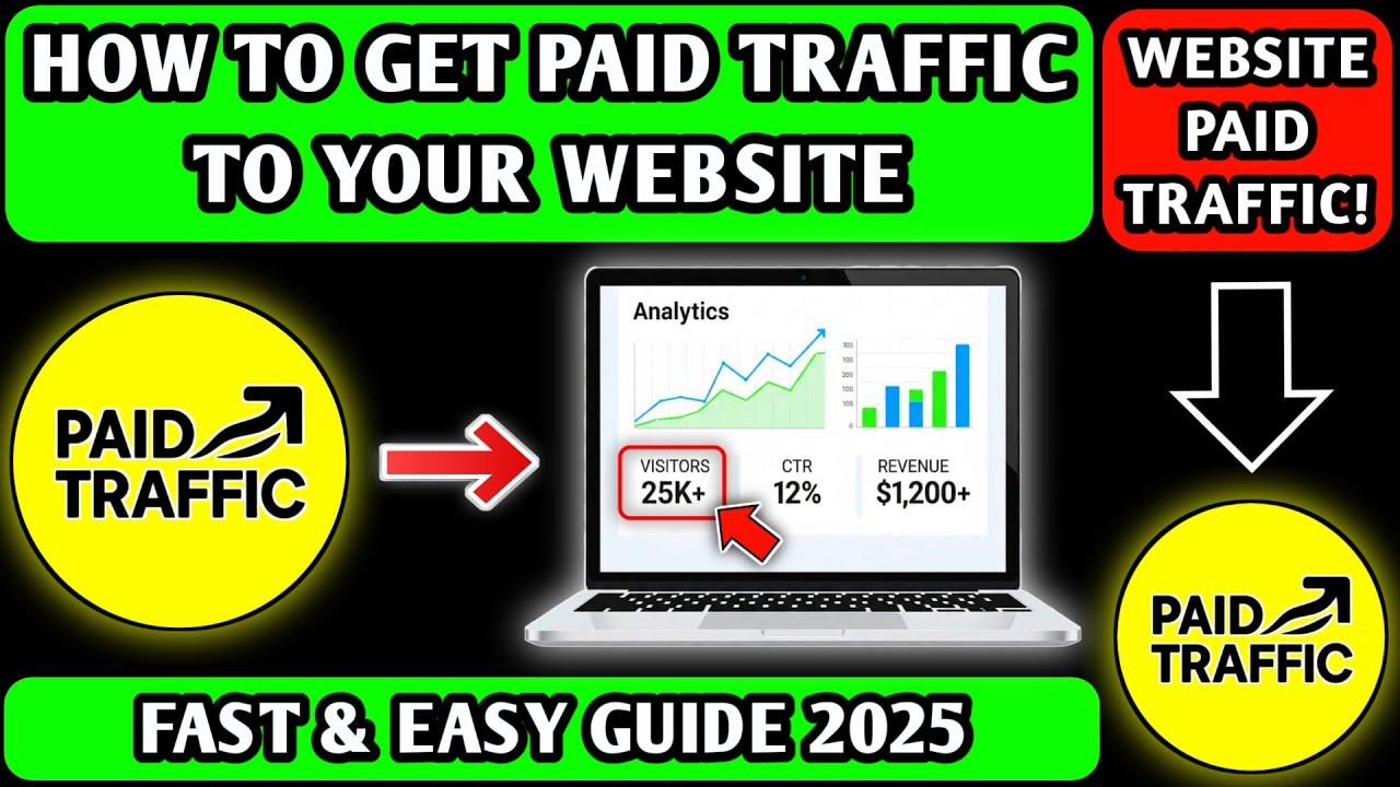 How to Get Paid Traffic to Your Website (Fast & Easy Guide 2025) - YouTube