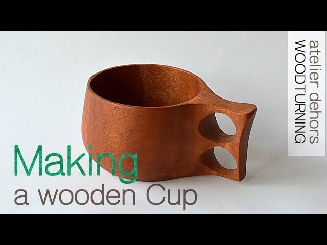 WOODTURNING ] Making a wooden cup 