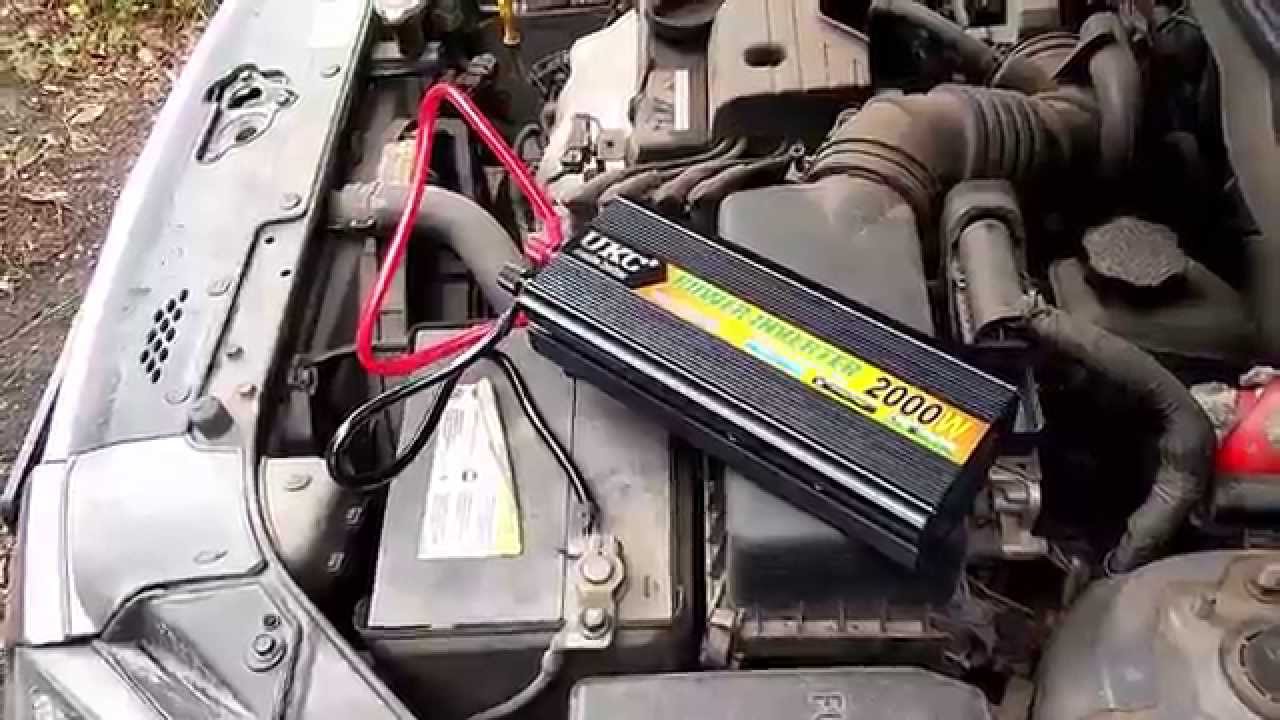 Тест и испытание автомобильного инвертора UKC на 2квт.