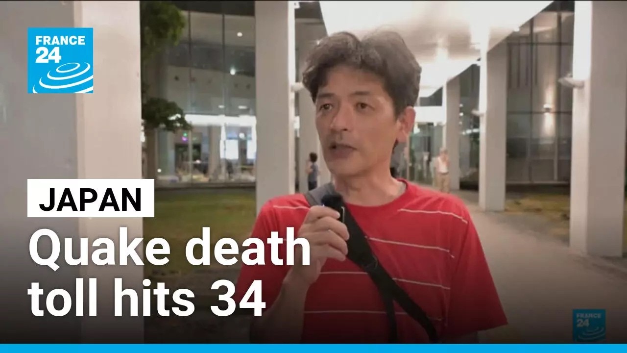 Japan quake toll hits 34 as survivors struggle in heat • FRANCE 24 English
