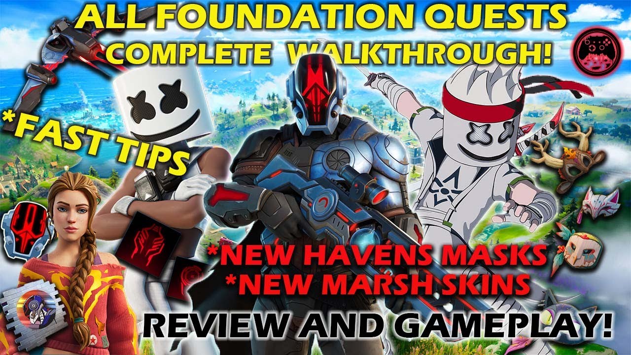 How To Unlock THE FOUNDATION Skin! ALL CHALLENGES// Walkthrough On All Foundation Quests!