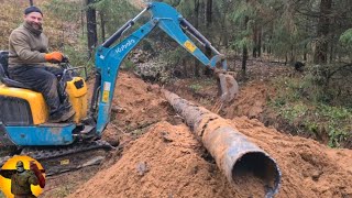видео: Нашли длинную трубу и выкопали . картинка: Нашли длинную трубу и выкопали .