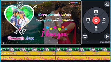 How to Create Romantic Love Lyrical Whatsapp Status Video Editing in Kinemaster Telugu 2020 || Bobby