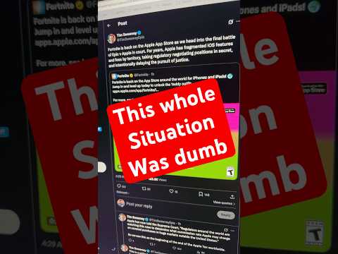 Fortnite vs Apple is finally over #gaming #gamingnews #fortnite