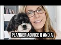 Q and A! Answering Your Planner Questions // Planner Advice with Planning With Bumble!