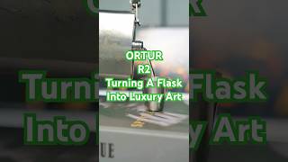 Engraving A Stainless Steel Flask With ORTUR R2 ⚡🥃#edc #oddlysatisfying #ortur #laserengraving