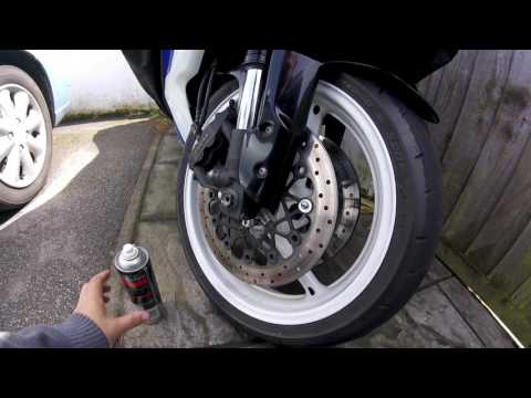 cleaning motorcycle brakes free up your bobbins on a Suzuki GXSR 750 K9
