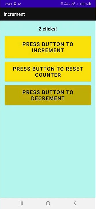 INCREMENT DECREMENT COUNTER - YouTube
