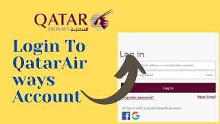 How To Login To QatarAirways Account? Qatar Airways Login Sign In Page
