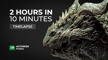Dragon Sculpting Timelapse | 2-Hour Creation from Imagination #speedsculpt #mudbox #digitalart