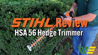 Stihl HSA 56 Hedge Trimmer Review & Demo Thumbnail