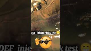 BS6 system SCR DEF injector issue