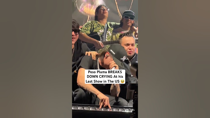 Peso Pluma BREAKS DOWN CRYING At His Last Show in The US #shorts