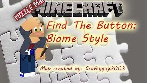 Minecraft Puzzle Map " Find The Button: Biome Style "
