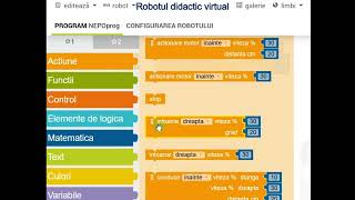 Robotul EV3 Open Roberta Lab