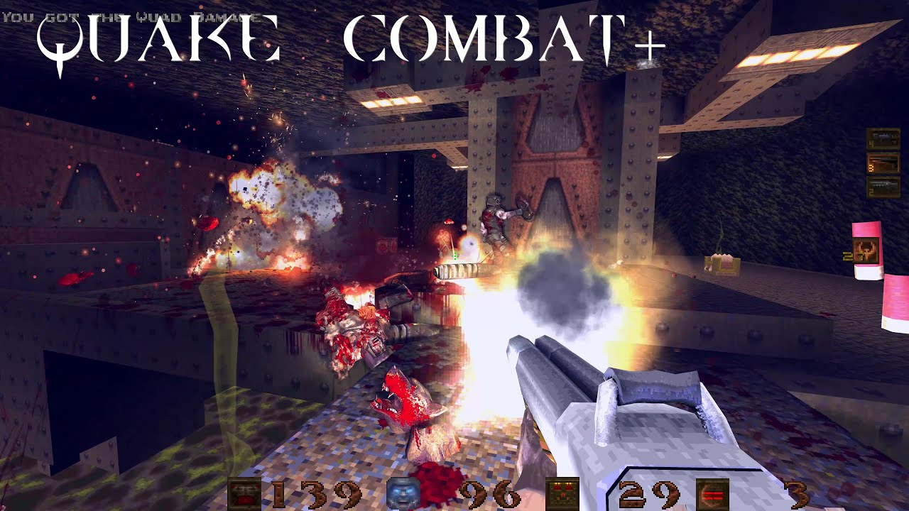 Quake Combat+ v5.7 - E3M1: Termination Central [Hard] | 4K/60 - YouTube