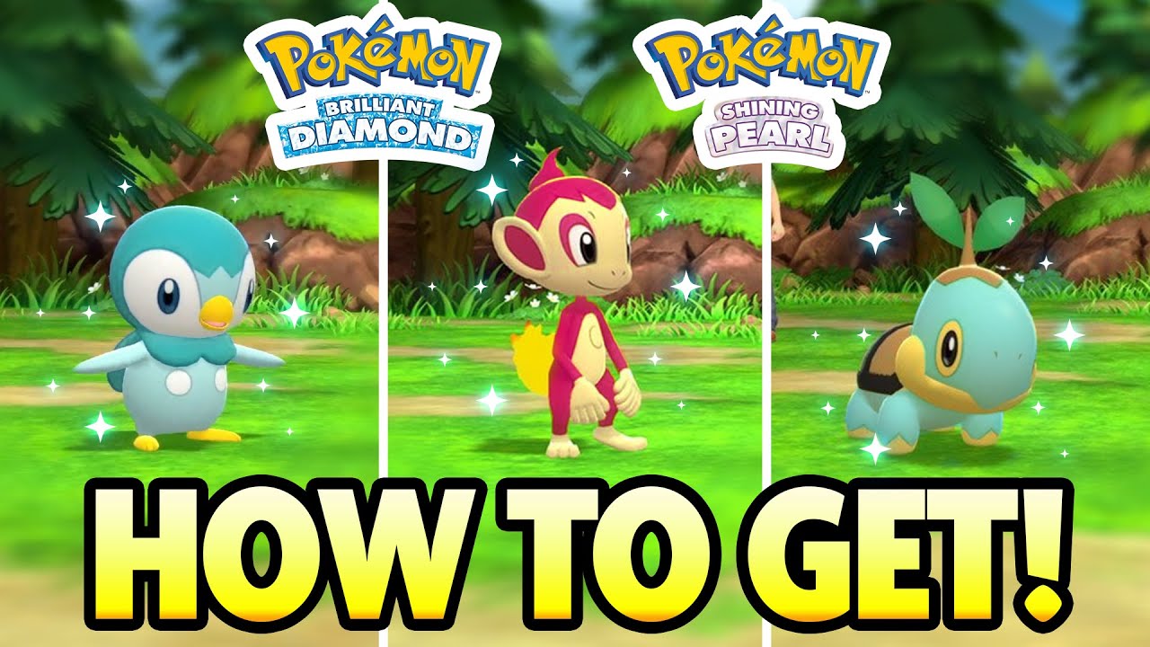 How To Get Shiny Starters In Pokemon Brilliant Diamond And Pokemon Shining Pearl Youtube