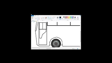 How To Draw SHIVSHAHI Bus on computer using Ms Paint Easily | MSRTC Bus drawing | How to draw Bus.