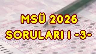 Msü Sorulari