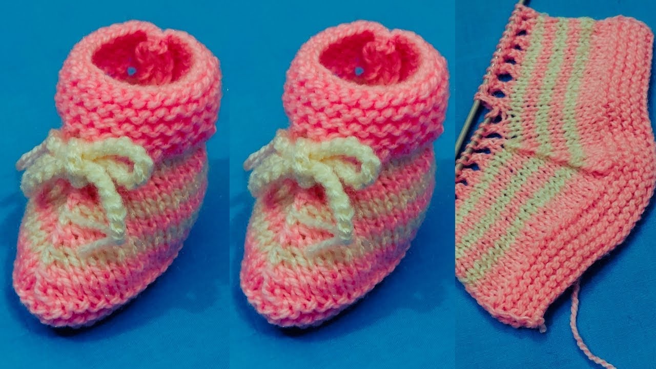 💗Baby Socks Knitting💖Baby Booties Making At Home🪴सुंदर बेबी जूता डिजाइन🌹