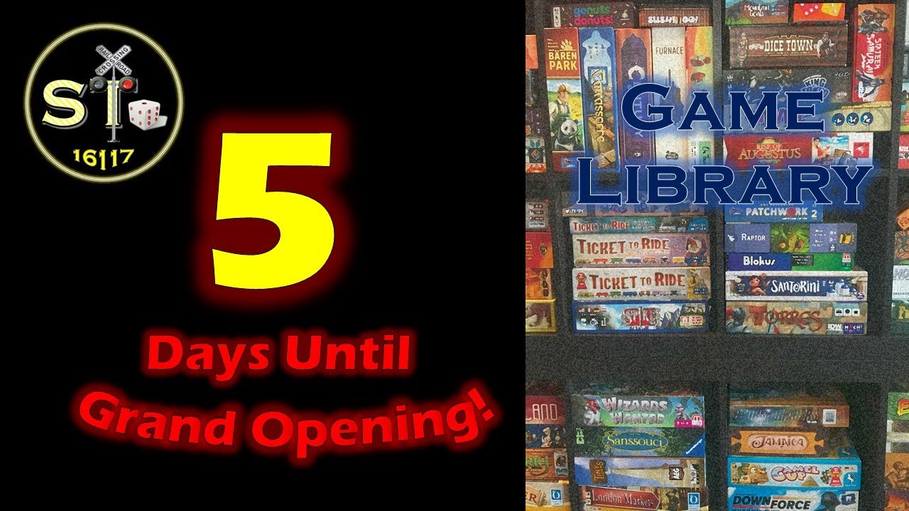 The Game Library: 5 Days until Sidetracks Grand Opening