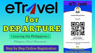 Paano mag REGISTER sa ETRAVEL palabas ng Pilipinas? | ETRAVEL for DEPARTURE