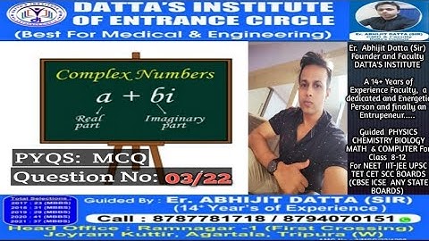 Mathematics I Complex Number I Class 11 PYQS for JEE MAINS IIT-JEE NDA BITSAT UPSC TET CTET 🙂✍️📚 🇮🇳