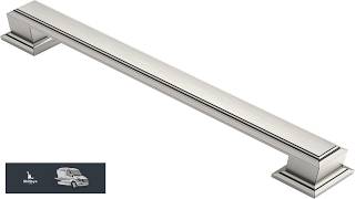 Alzassbg 10 Pack Brushed Satin Nickel Cabinet Pulls 5 Inch(128mm) Hole Center